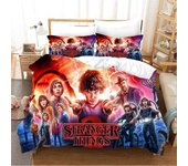 Yt415 Stranger Things Funda de almohada impresa digitalmente Funda de almohada BeddinStranger Things ropa de cama de tres piezas impresa en 3D, lig...