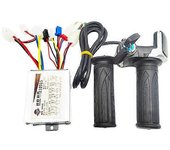 Scooter Accessories Scooter eléctrico / bicicleta Accesorios Motor de CC Controlador de escobillas & Puño giratorio del acelerador: 24 V, 36 V, 48 ...