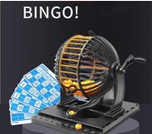 Juego de jaula de máquina de bingo | Con Bingo Ball | | clásica de jaula de metal Bandeja de Bingo