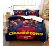 Yt260 Soccer Superstars juego de cama de tres piezas impreso en 3D, ligero y cómodo funda nórdica funda de almohada CX260 Single135x200cm