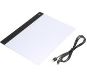 3 niveles de brillo regulable Tableta gráfica LED ajustable Pintura de escritura Caja de luz Tablero de calco Copiar almohadillas Tableta de dibujo...