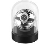 Bobinador de relojes para caja de relojes automáticos Caja de exhibición de almacenamiento de bobinado automático Caja de exhibición plateada (sin ...