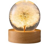 2024 Nueva Lámpara De Bola De Cristal De Flor, Diente De León En Vidrio, Regalos Para Mujeres, Mamá, Niños