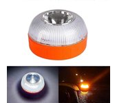 2024 Lámpara de emergencia V16 Luz de emergencia independiente Luces de advertencia LED USB recargable con base magnética