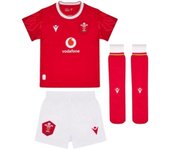 Macron 2024-2025 Gales Home Rugby Mini Kit Rojo 5-6 Years