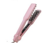 Plancha voluminizadora para el cabello Plancha de cerámica Rizador de cabello esponjoso Wuqx Rosa EU Plug