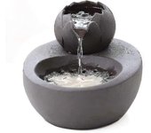 Bebedero para gatos, silencioso dispensador de agua para gatos silencioso de cerámica, negro