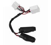 Tapón de carga LED ecualizador para Harley Glide Road King Softail Dyna 96-12 negro