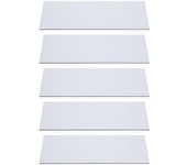 Cubiertas de ventilación magnéticas de 5 piezas, 5.5x12 pulgadas para ventilaciones de piso, pared o techo y registros de aire, para RV, H WhiteBlack