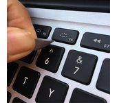 Inglés Negro con letras blancas - ordenador portátil, pc, ordenador, pegatinas teclado L9y Japanese