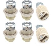 Pack G9 Portalámparas con Soporte, Rosca Cerámica G9 Casquillo Halógeno G9