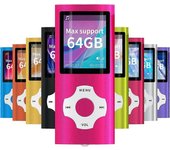 Reproductor de MP3 Reproductor de música portátil, pantalla LCD de 1,8 pulgadas con video / grabación de voz / radio FM / libro electrónico / visor...