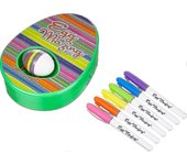 Set de arte del mini kit de decoración de huevos de Pascua - Incluye una ruleta de decoración de huevos y 6 marcadores