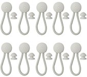 Anti Slip Safety Bungee Shock Cord & Stayput Fastener para Barcos Automotives- Blanco