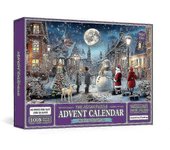 Calendario de Adviento 2024 Rompecabezas-Santa Claus prepara regalos Navidad Rompecabezas de vacaciones familiares 1008 piezas Rompecabezas, rompec...