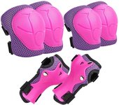 Linkrunning Rodilleras para niños de 2 a 8 años set de equipo de protección 6 en 1 adecuado para patinaje, bicicletas, patinaje, patinetes, patines