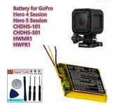 Batería de la cámara 37V/1000mAh 601-06750-000 601-10257-000 para GoPro Hero 4 Session Hero 5 Session CHDHS-501 CHDHS-101 HWMR1 HWPR1
