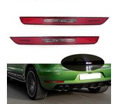 Para Porsche Macan 2015-2019 Parachoques trasero LED Luz de freno trasera Luz de reversa Luz de señalización de luz antiniebla 95B945726R 95B945725...