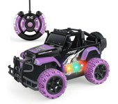 Coche de control remoto para niñas más nuevo 1:20 escala rosa fuera de la carretera camión de control remoto grandes juguetes de vehículos de pie c...