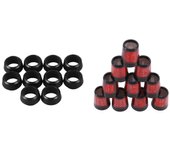 20Pcs Anillos de férulas de punta de golf para férula de madera de golf Driver Fairway Wood con hierros de golf Casquillas para