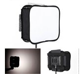 Difusor de caja de luz 23 * 23 para YONGNUO YN600L II YN900 YN300 YN300 III IV Panel de luz de video LED Filtro suave plegable