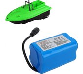 Batería de barco RC, batería de litio recargable de 7,4 V 12000 mAh Batería de lancha rápida de alta velocidad para nido RC