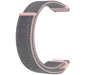 Para Garmin Forerunner 265s / 255s / Venu 2s Wrist Band 18mm Universal Nylon ajustable correa de reloj - naranja Rosa gris