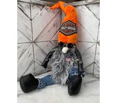 Juguete de peluche de gnomo de motocicleta Harley genial, muñeca de Navidad de 19,7 pulgadas Papá Noel Regalo para niños Decoración del hogar Acento T