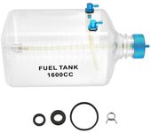 Tanque de combustible gasolina Botella de plástico transparente 1600CC CNC para avión RC Gas y Nitro