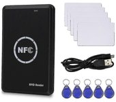 Rfid Nfc Copiadora Duplicadora Llavero Lector de Tarjetas Inteligentes Escritor 13.56mhz Programador Encriptado Us-FCY
