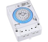 Temporizador mecánico, interruptor de control de tiempo de 12 vac / CC Temporizador de cocina Temporizador preciso portátil Interruptor de control ...