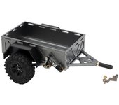 Remolque de metal con neumáticos configurados para 1/18 Rc Crawler Car Traxxas Upgrade