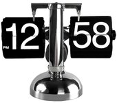 Digital Flip Down Clock Retro Minimalista Single Foot Mechanical Auto Flip Clock Desk Clock Clock para la sala de estar del hogar Negro