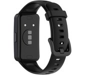 Para Huawei Band 8 Silicone Watch Strap Breathable Soft Watch Band con hebilla Negro Type H Huawei Band 8