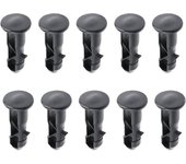 10 piezas de pasadores de bisagra de tapa de cubo de basura con ruedas de 65 mm x 18 mm de plástico para sujetadores de pasadores de tapa de cubo d...