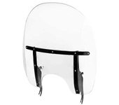 Arysieer Parabrisas de motocicleta Parabrisas para Harley Softail Slim Fat Boy Lo FLSTFB Deluxe FLS FLSS FLST FLSTC FLSTF FLSTN 2000-2020 Negro Uni...