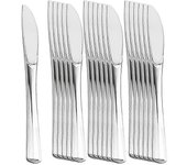 Juego de cubiertos de cuchara de plástico de 18 piezas, juego de vajilla desechable minimalista, juego de vajilla para fiesta, boda, cumpleaños, pi...
