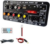 Placa de amplificador con audio óptico Bluetooth AMP USB FM Radio TF Player DIY Audio Subwoofer para Hom Como se muestra