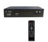 Sintonizador de TV digital DVB T2 HEVC 265 DVB-T2 265 1080P HD Decodificador USB Receptor de TV terrestre EPG Caja de consuelo, enchufe de la UE Negro