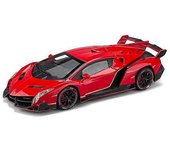 Coche de fundición a presión para el coche modelo de veneno La puerta del vehículo de juguete deportivo a escala 1/24 se puede abrir Rueda delanter...