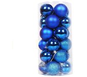 24 piezas de adornos de decoración navideña de 3 cm bolas de árbol Adorno de boda de fiesta de Navidad NUEVO