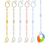 5 piezas de correas de juguete para bebés Correas de seguridad de juguete Correa para chupete de cochecito Correas de silicona para juguetes de beb...