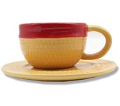 Anime One Piece Taza De Café Mono D Sombrero De Paja Taza De Cerámica Té De Leche Taza De Oficina Taza De Agua De Dibujos Animados Amarillo Rojo