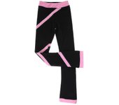 Mujeres pantalones de patinaje sobre hielo pantalones de skate artístico pantalones de skate Rosa 140cm
