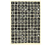 Pegatinas de botones multifunción Pegatina luminosa para coche Pegatinas de luz para coche Decoración de relés de interruptor Balancín Etiqueta Cal...