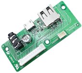 para CHARGE3 conector de placa de alimentación USB 2.0 Audio Jack para carga de 3 altavoces Micro-USB Char