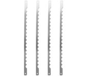 4 piezas de cuchillas de corte de rebanadas de pan Hoja de repuesto de panificadora Máquina de corte de tostadas Hoja de sierra Plata 27.50X1.00X0....