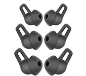 6pcs almohadillas para Huawei Freelace Pro auriculares cubiertas de silicona tapas auriculares Negro