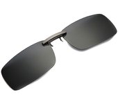 Gafas de sol polarizadas con clip y gafas de visión nocturna con clip negro