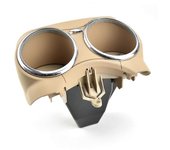 Portavasos de coche para Mercedes Benz W219 C219 CLS500 CLS63 2006 2011 Doble soporte Botella de bebida Hold 21968004149051 Negro| | Beige